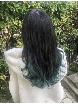 プラム(plum.) モスグリーン裾カラー