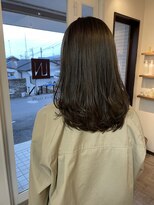 リュンヌ 門前仲町(lune)&nbsp;切りっぱなしボブハイライトベージュカラーショートレイヤーロブ