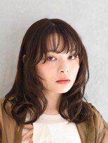 アース 水沢店(HAIR&MAKE EARTH)&nbsp;ワンカールレイヤー×セミロング