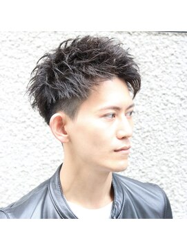 ブレイズ(BLAZE) ジェットモヒカン黒髪アップバングツーブロック