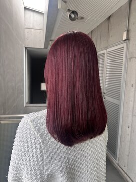 ガルボヘアー 名古屋栄店(garbo hair) #カシスピンク#カシスカラー#ピンクカラー#ブリーチ#栄