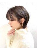 イメチェン小顔前髪ショートボブ柏美髪くびれショート髪質改善