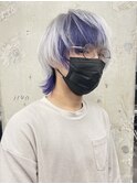 ホワイトカラー/デザインカラー/ウルフカット/ハイトーンカラー