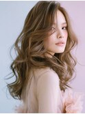 ☆シースルーバング小顔ウルフミディ黒髪メルティカラーボブ