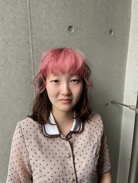 シアン 大須店(CYAN.) ピンク×ブラウンのデザインカラー