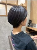 大人ナチュラルショート暗めカラー