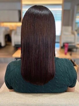 フリップビーアヴェダ(FLIP B AVEDA) 本八幡×ロングストレート×艶髪×暖色カラー