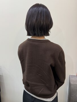 ヒントステーション(HINTSTATION) 〈浅草 半個室〉レイヤーボブ×オリーブブラウン