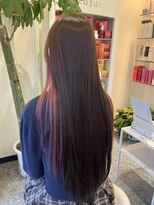 美容室 サワコ 国府店(SAWAKO)&nbsp;春にぴったりミルキーピンクでイヤリングカラー