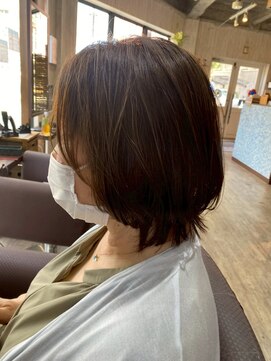 ビーチェ 小岩(Bice) 髪質改善ケアによる艶感ある白髪ぼかしブラウン