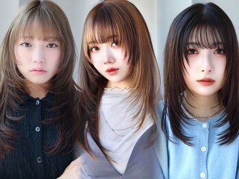 ソイクフ 高田馬場店(SOY-KUFU)の写真/顔周りレイヤーカットで垢抜け！新宿高田馬場で似合わせスタイルを体験しませんか？◎