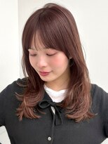 ラフ フロム ガーデン(Laf from GARDEN)&nbsp;ミディアム/レイヤーカット/顔周りカット/ベージュ/透明感カラー