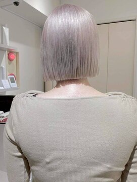 エイチエムヘアーホーム 池袋2号店(H M hair home) 髪質改善/レイヤーボブ/ミルクグレージュ/顔周りカット/池袋
