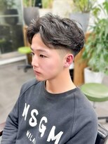 シープドッグ(SHEEP DOG)&nbsp;フェザーパーマ　福岡大学　メンズカット　モテるパーマ 七隈駅