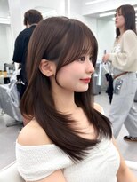 アマトウキョウ アユンチェ(AMA TOKYO×AYUNCHE) 前髪顔まわり韓国ヘアレイヤーカットサイドバンク2wayバンク韓国
