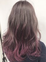 ヘアリゾートユア 新大久保店(hair resort YuA)&nbsp;ピンクアッシュカラー無造作カール【YuA新大久保店】