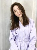 ◆くせ毛風/セミウェットウェーブ/抜け感/ロング/たまプラーザz1