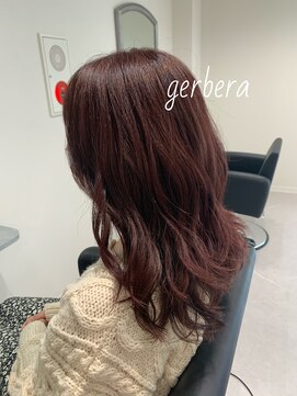 ガーベラ(gerbera) くすみpink/ロングヘア