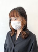【GUEST_STYLE】Inner Orange ケアブリーチ インナーカラー