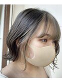 ペールベージュ×セクションカラー