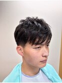スポーツマッシュフェード 七三パート ビジネス ベリーショート