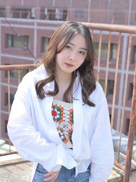 ララルーモ(LaLarOomo) 大人ガーリーチョコレート×ふんわりパーマ