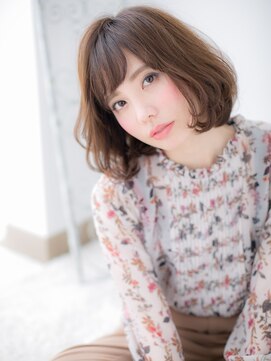 アートサロン センター北(art salon) センター北/髪質改善/斜めバング×ふんわりカールボブパーマe