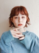 ルル 表参道(lulu.)&nbsp;暖色カラー/暖色/オレンジ/ピンク/ボブ/重めカット