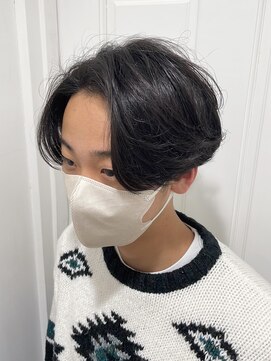 ビューバイネオリーブ 用賀店(Beau'r by neolive) 波巻きアップバングツーブロックマッシュ束感[用賀]