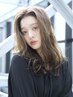 【高彩度・質感◎前処理】透明感のある艶カラー（全体）＋デザインカット　