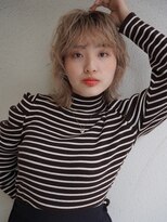 ブゾン(buZon)&nbsp;【buZonブゾン】ハイトーンウルフ×ニュアンスパーマ