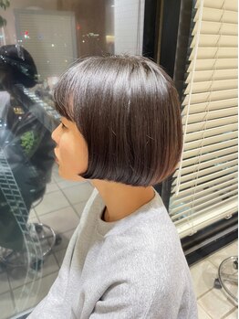 ヘアーサロン エムプラス ヨツバコ店(HAIR SALON M.PLUS)の写真/独自のドライカットで、自宅でも再現しやすいスタイルを提案！あなたの魅力を最大限に引き出すスタイルに☆