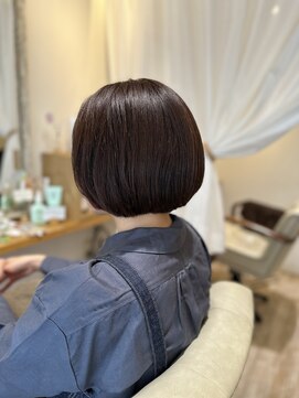 ハッコ(hacco) ウル艶ボブ/ベージュピンク/フレンチカジュアル/内巻き