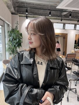 アドア 横浜(ADORE) 【ADORE横浜】ブリーチカラー×ミルクティーグレー