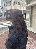 ラベンダーカラー×ミディアムレイヤー