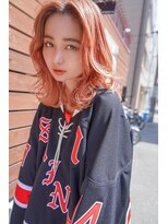 アンジェリカラボ 梅田店(ANGELICA LABO)&nbsp;くびれレイヤー　韓国風　オレンジベージュ