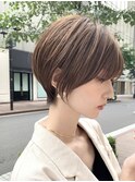 ミニウルフレイヤーカット顔周り前髪韓国ショートボブ/大宮