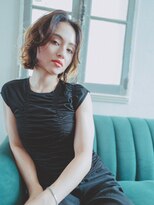 エーバイフー 江坂店(A BY WHO)&nbsp;A BY WHO江坂/ボブ巻きスタイル/透明感カラー