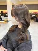 【FABRO東】アーモンドグレージュ/韓国風巻き髪