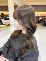 ヘアデザイン ファブロ(hair design FABRO.)&nbsp;【FABRO東】アーモンドグレージュ/韓国風巻き髪