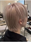 韓国マッシュフェザーパーマダウンパーマラウンドマッシュ