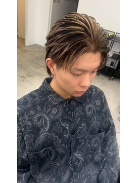 メンズサロン キング 高槻店(Men’s salon K!ng) 縮毛矯正髪質改善ハイライトレイヤーカット高槻美容室エクステ