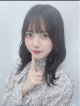 リルミー ミュエナ 大須 矢場町(Lilme myuena) ふんわりくびれミディアム 黒髪シースルー前髪*Lilme*