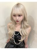 韓国レイヤー×ブロンドカラー×表参道×原宿×渋谷×ハイトーン