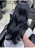 大人可愛い!赤みがでないブルーブラックカラー