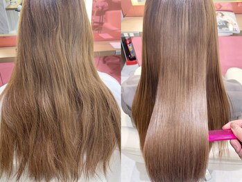 コルソ ケーツー 梅田 茶屋町(corso k-two)の写真/大人女性の為のミネコラ髪質改善トリートメント♪歴10年以上の美容師が担当！[白髪染め/レイヤーカット]