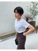 ウォーター 表参道(WATER)&nbsp;【WATER】ショートカット　カラー　ミニボブ/表参道.南青山