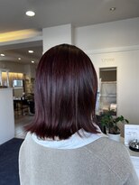 トゥルーブ バイ ファースト 富沢店(trove by first) ラベンダーブラウン/切りっぱなしボブ/伸ばしかけ