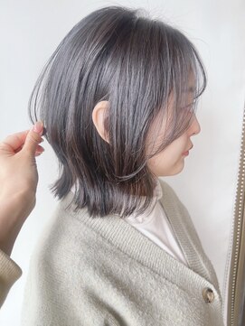 モリオフロムロンドン 原宿本店(morio from London) 【morio原宿】レイヤーボブ 大人レイヤー 顔まわりカット 黒髪