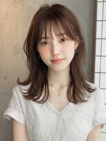 オンク 新宿(onk)&nbsp;黒髪/グレーベージュ/レイヤーロング/前髪パーマ[新宿駅]